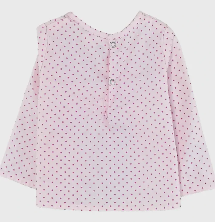 Blouse à manches longues 3 mois en coton bio Risu Risu - photo numéro 2
