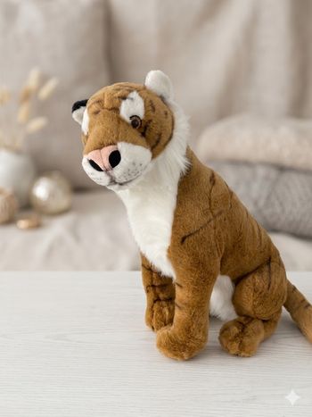 Magnifique Peluche Tigre Réaliste - Très Bon État