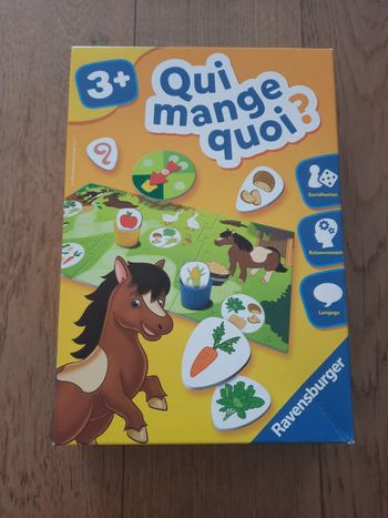 Jeu ravensburger animaux de la ferme "qui mange quoi" + 3 ans
