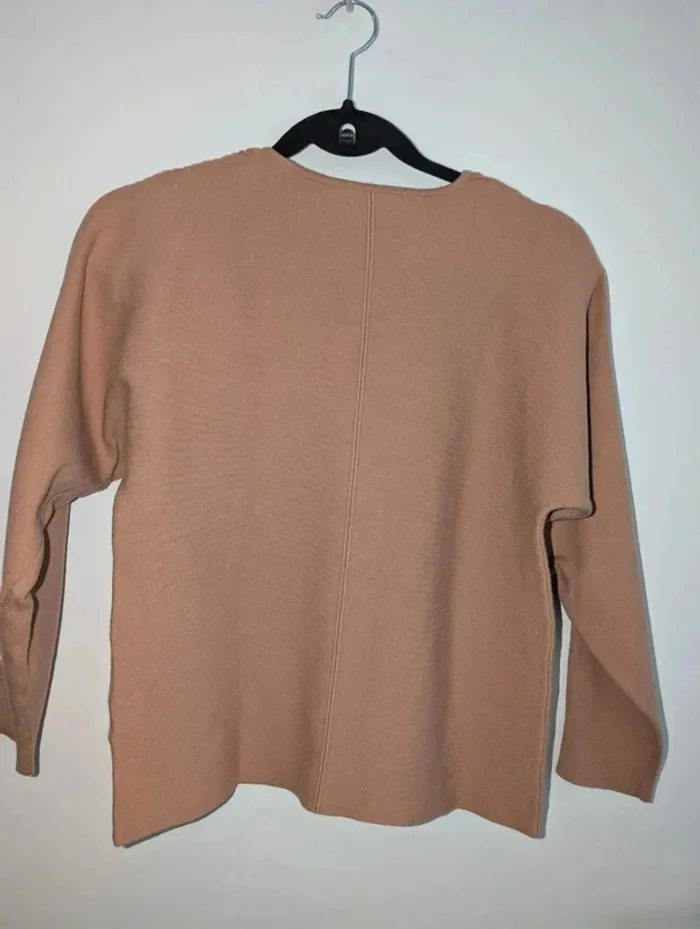 Pull femme camel col v taille L shein - photo numéro 3