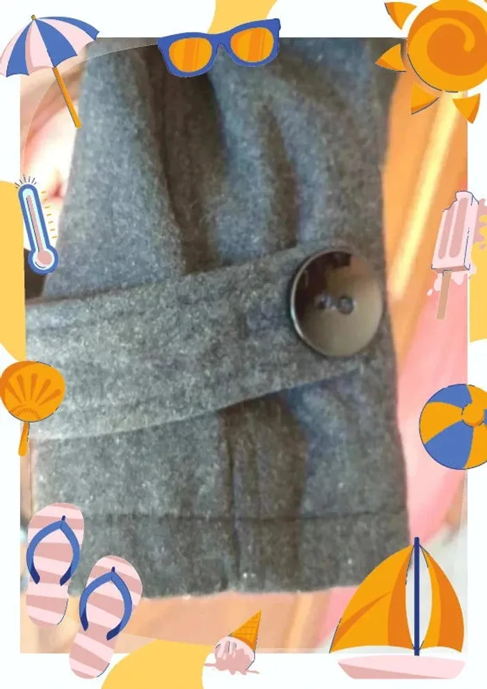 Veste caban court en laine femme - photo numéro 4