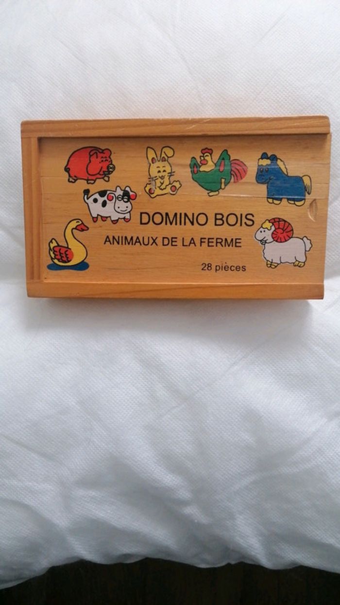 Dominos en bois Animaux de la ferme