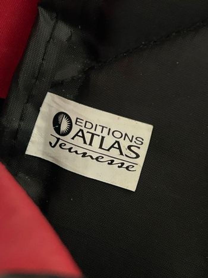 Sac à dos rouge et noir 28x35 cm - photo numéro 4