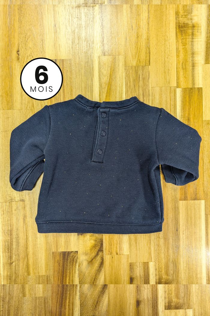 Pull noir - bébé fille 6 mois - photo numéro 2