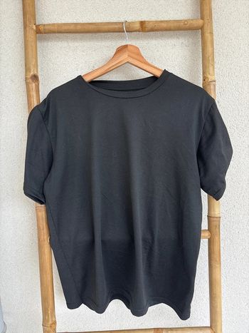 t-shirt uni noir basique taille L Shein