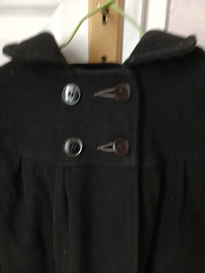 Manteau noir fille taille 10 ans NKY - photo numéro 2