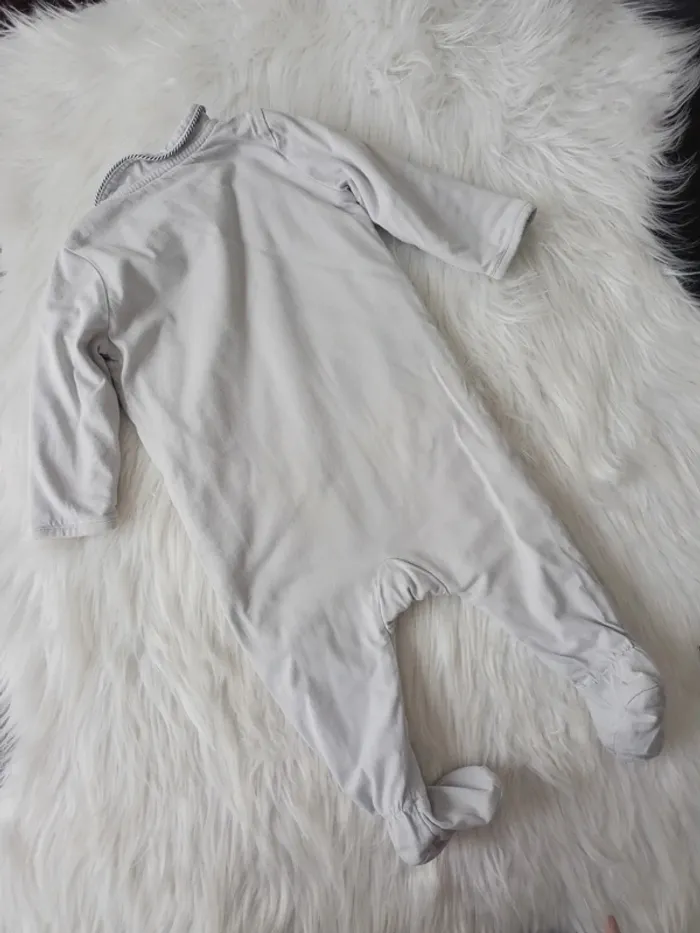 Pyjama gris 9 mois -71cm - photo numéro 5