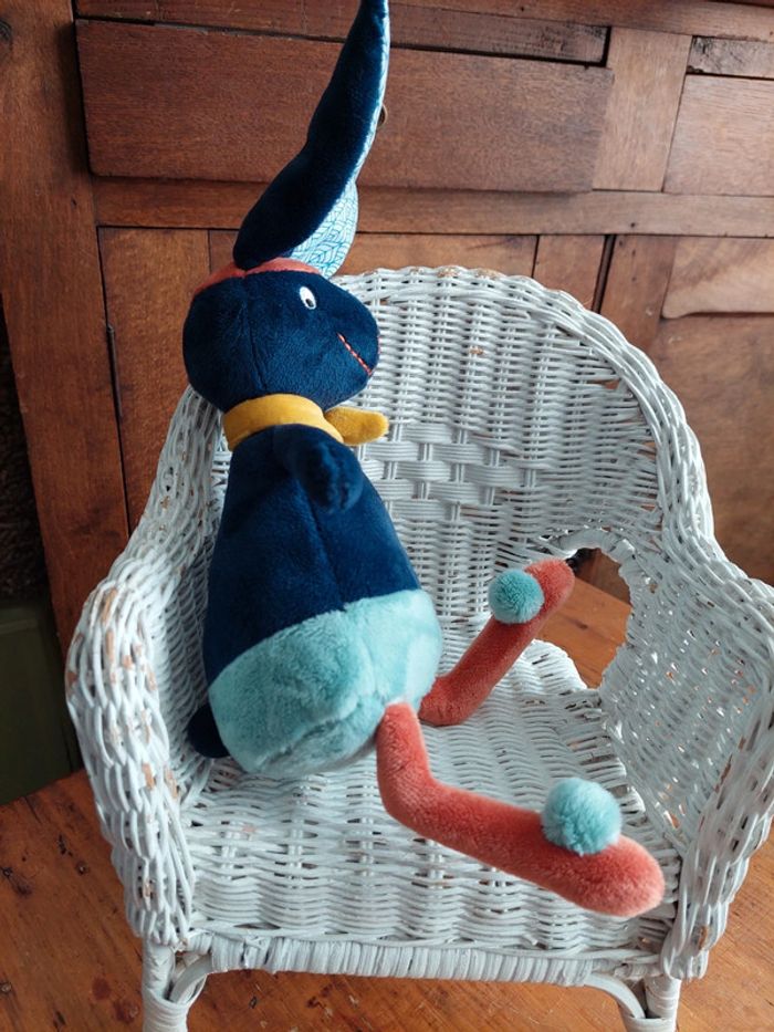 Peluche doudou Gabin le lapin Ebulobo - photo numéro 4