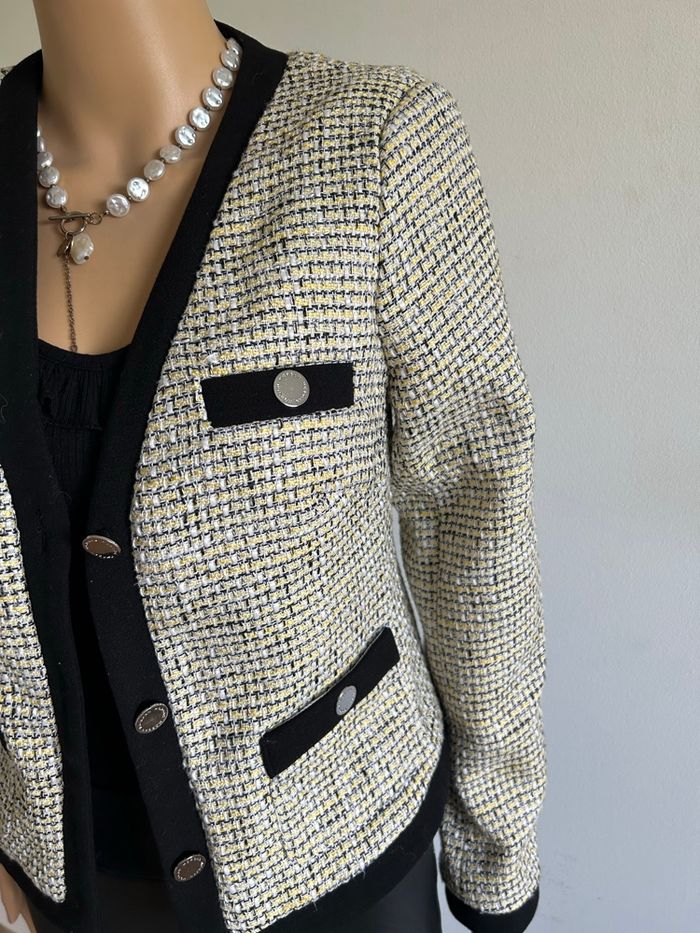 Veste en tweed à manches longues Morgan taille 36 jamais portée - photo numéro 5