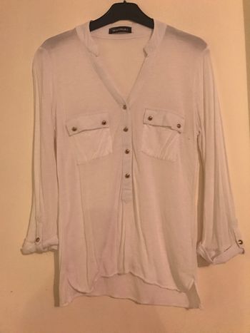 Blouse fluide blanche état neuf taille unique