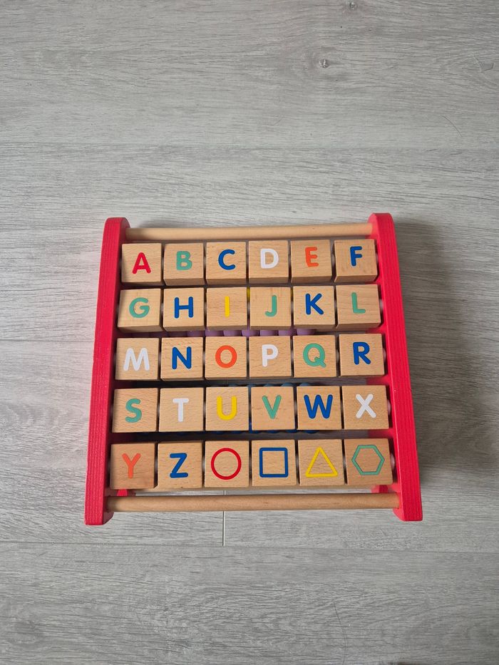 Imagier boulier alphabet 2 en 1 Oxybul