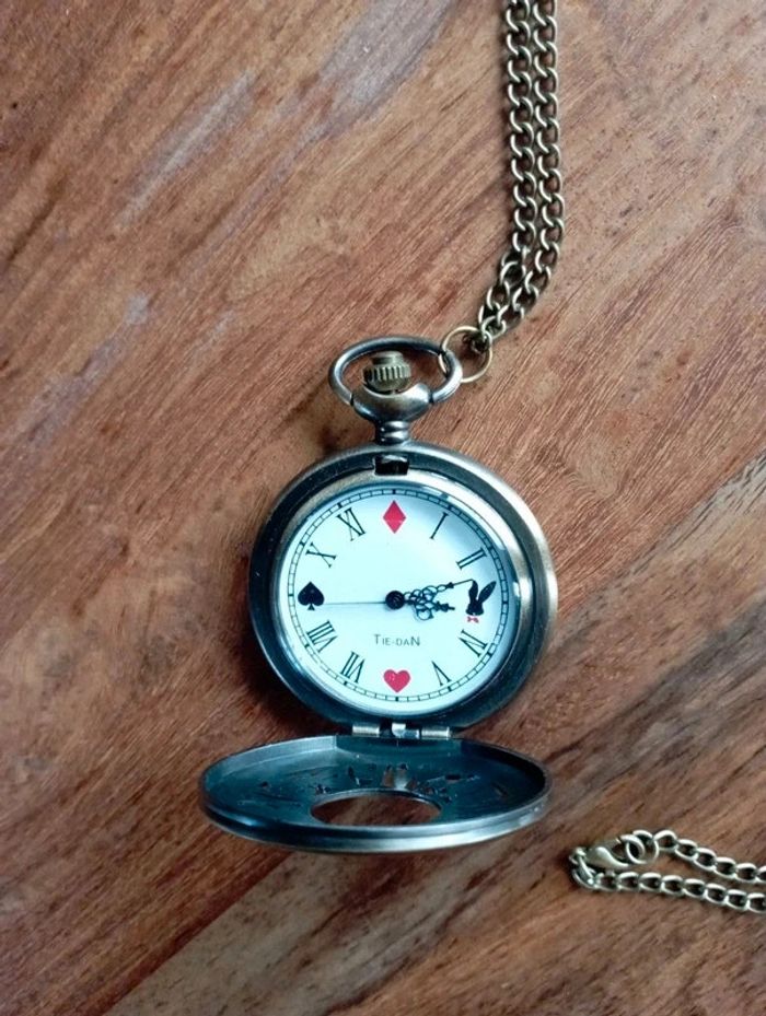 Montre à gousset vieil or ; idée cadeau 🎁 - photo numéro 3