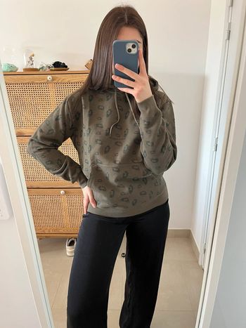 Sweat à capuche kaki Saint Laurent