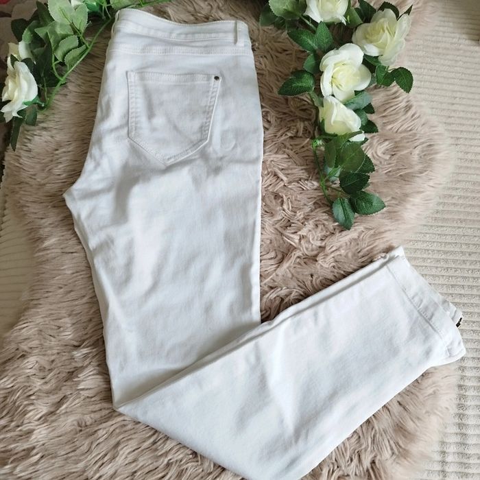 Jeans slim sexy blanc Zara - photo numéro 2