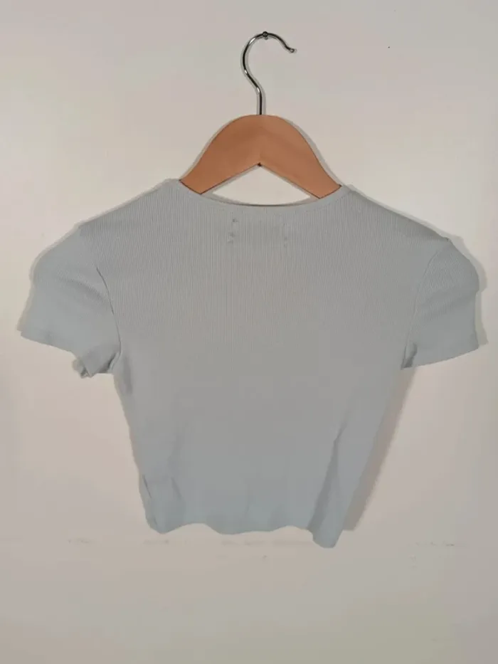 Top bleu clair bershka 34 - photo numéro 2
