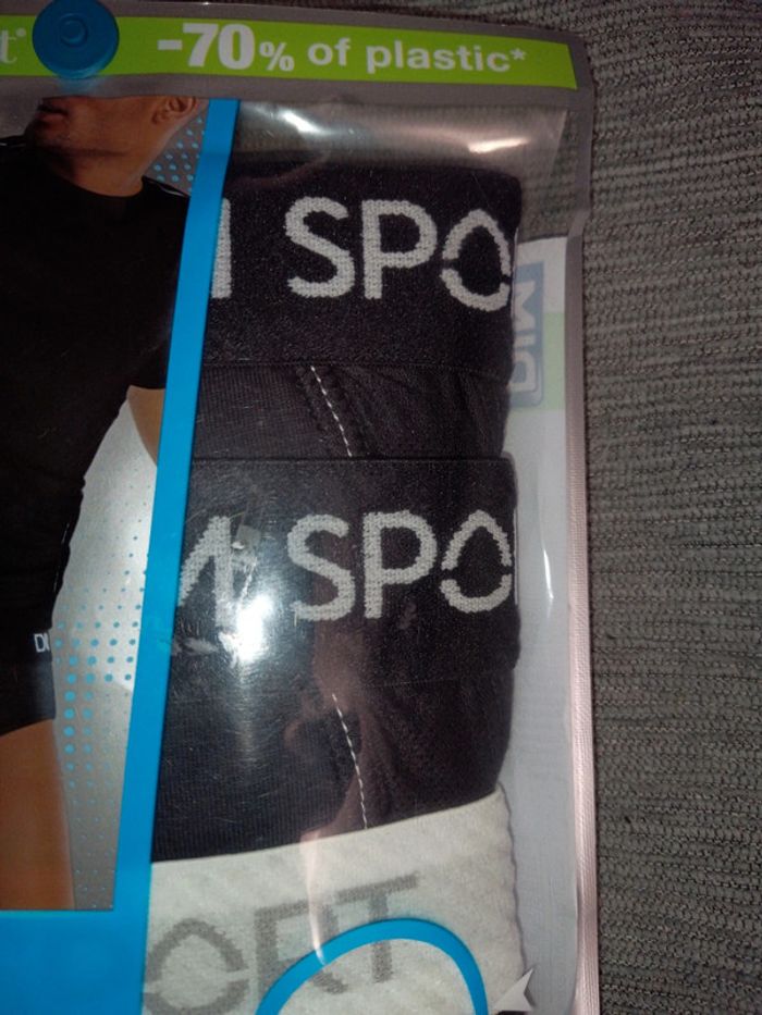 3 slips dim sport en coton stretch maintien renforcé taille s - photo numéro 4