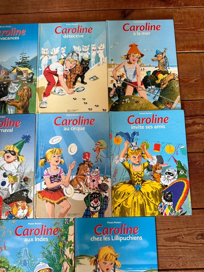 Lot de 10 livres bd Hachette albums Caroline Pierre Probst bords jaunes - photo numéro 3