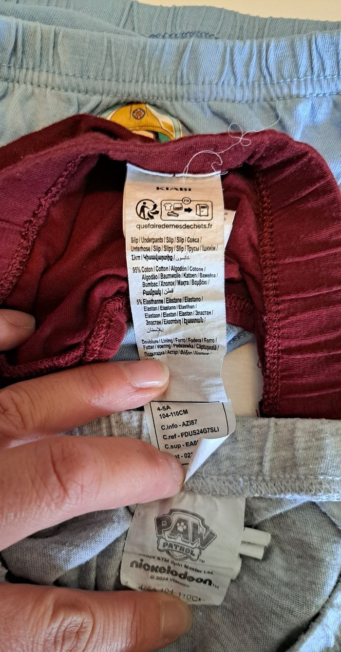 Lot de 6 slips garçon 4-5 ans BE - photo numéro 4