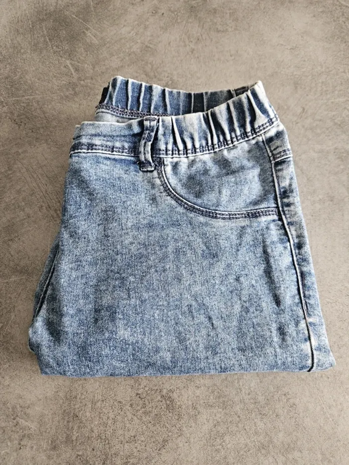 Jean skinny fit unisexe - Taille 14 ans (152-158cm) - Kiabi - Bleu neige - photo numéro 9