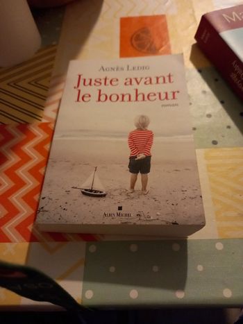Livre juste avant  le bonheur