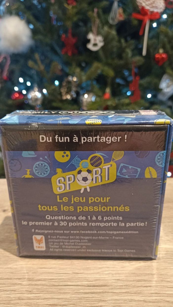 Jeu family Quizz Sport - photo numéro 2