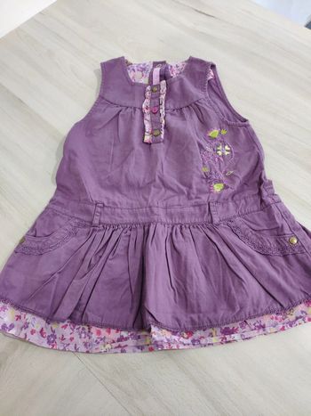 Robe violette légère 12 mois