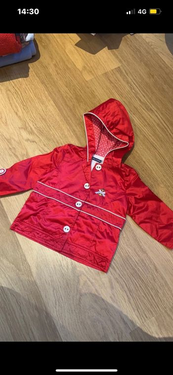 Manteau fille matière k-way