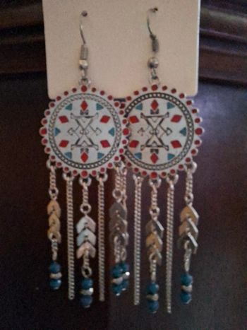 Magnifiques Boucles d'Oreilles Pendantes - Style Ethnique/Bohème - Neuves !