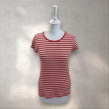 T-shirt manches courtes à rayures taille S