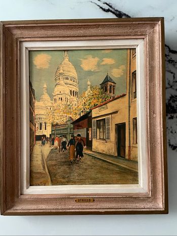 Tableau antique vintage Utrillo