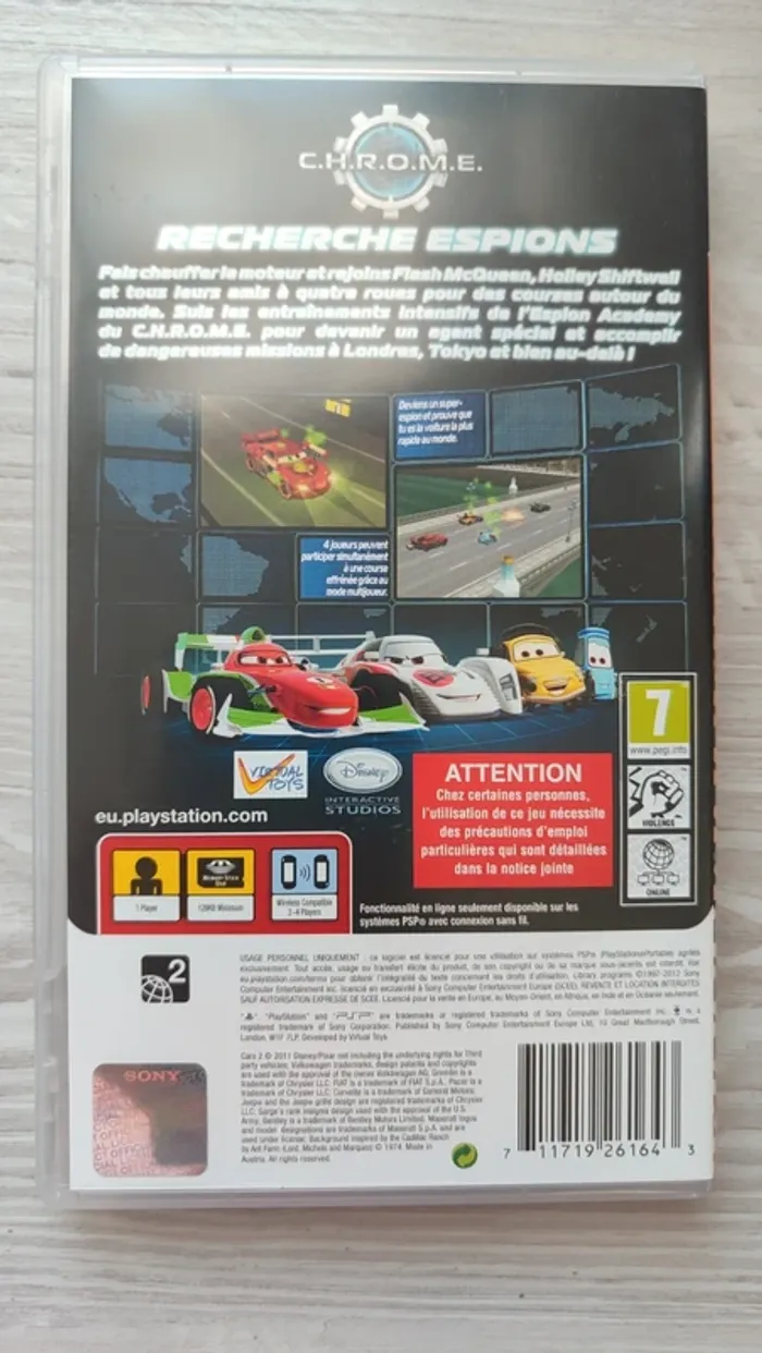 Jeu Cars 2 PSP - photo numéro 2