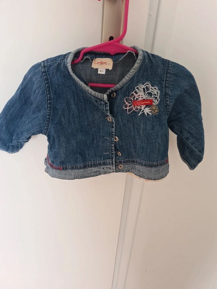 Veste en jeans 12 mois - photo numéro 2