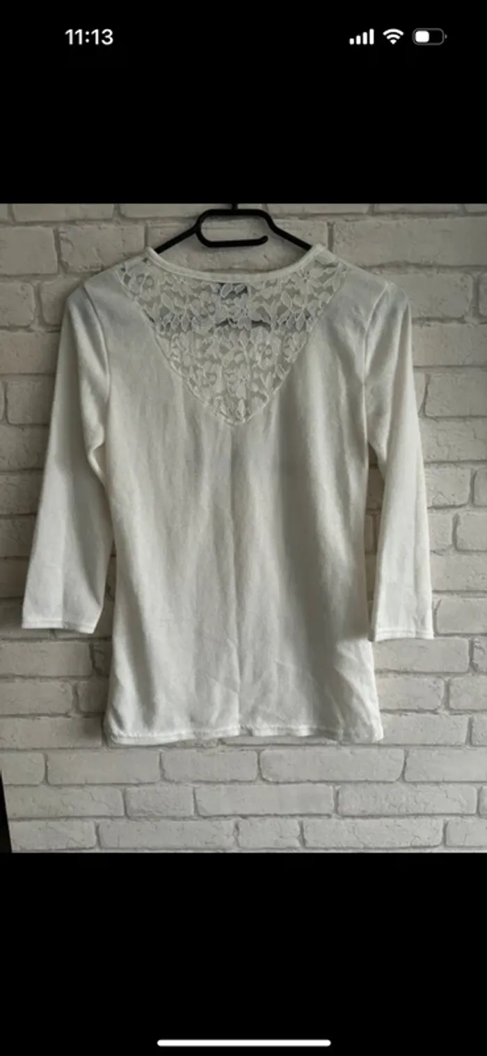 Pull fin mademoiselle frenchy taille S - photo numéro 3