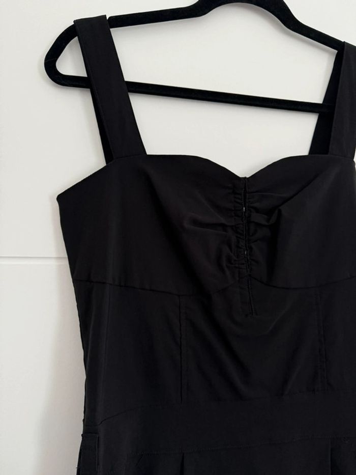 Robe tunique noir neuf Kleid dress Vestido Vestito jurk jumpsuit femme mujer donna woman bretelle - photo numéro 4