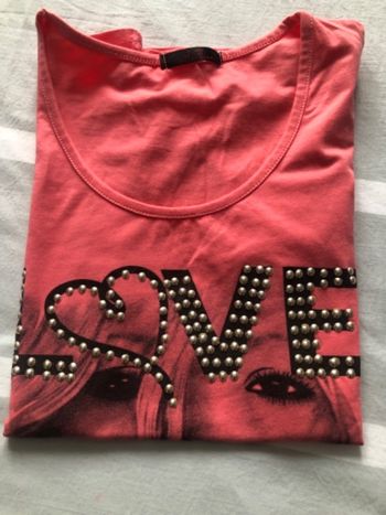 Teeshirt manches courtes corail