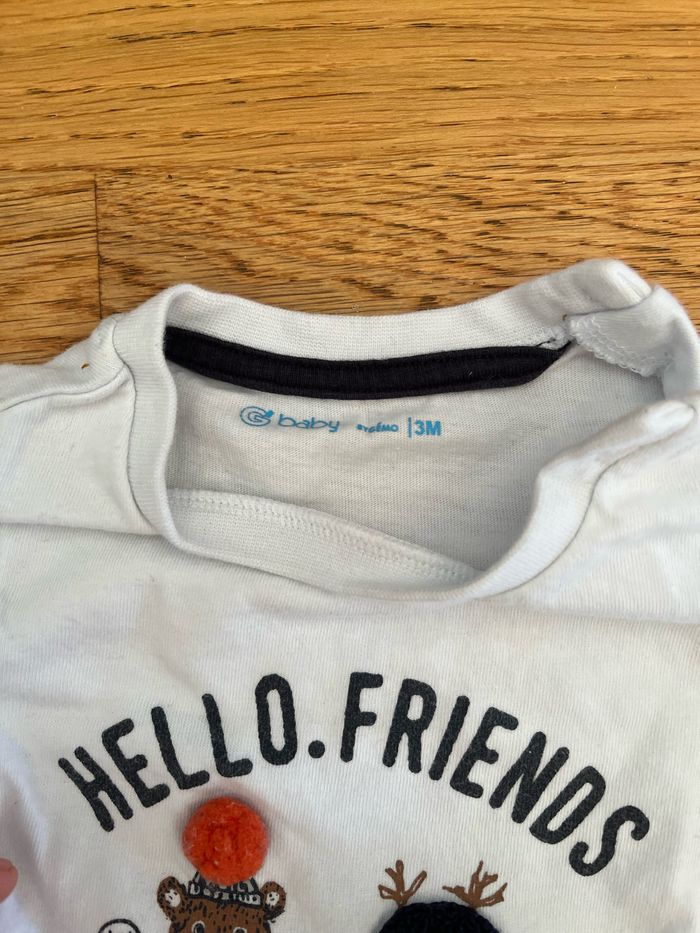 Lot de deux t-shirts 3mois - photo numéro 2