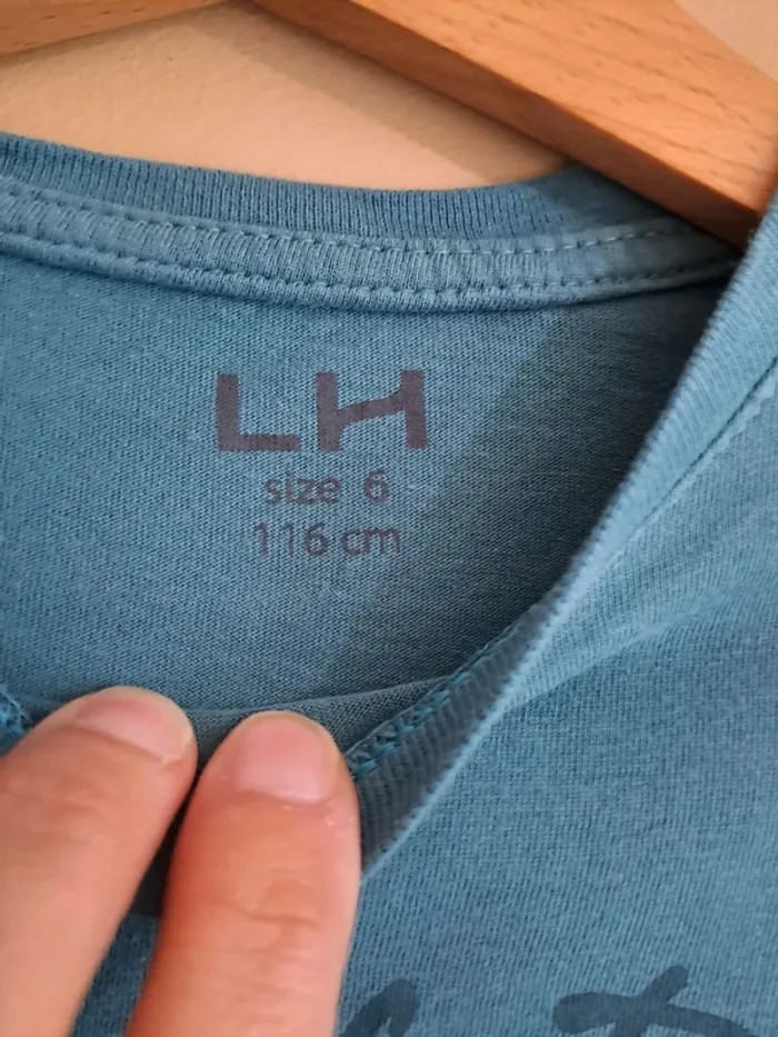 T-shirt garçon 6 ans la halle comme neuf bleu - photo numéro 4