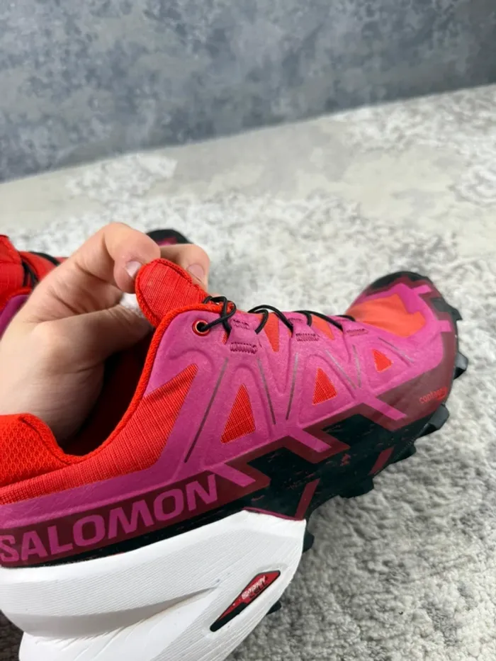 Salomon SpeedCroos 6 - Pink & Red & White - photo numéro 16