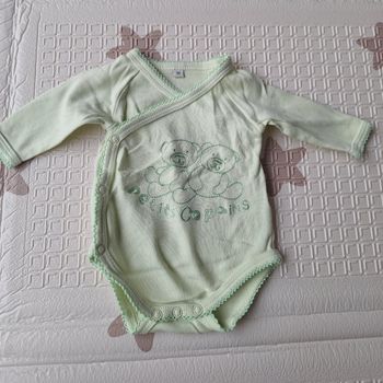 Body et bonnet ourson 1 mois