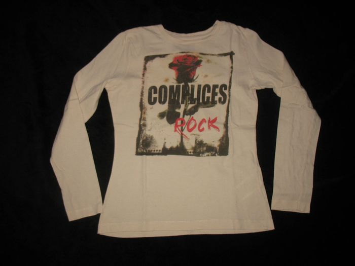 TEE SHIRT ML ROSE PALE FILLE "COMPLICES" - 14 ANS - n°02