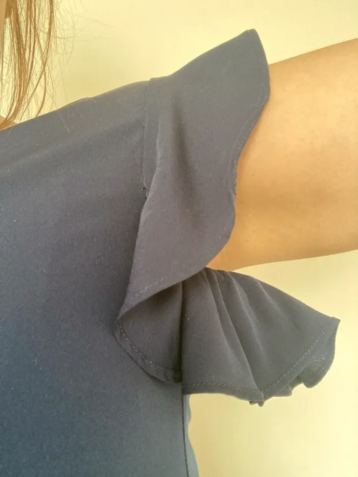 Robe fluide bleu marine. - photo numéro 2
