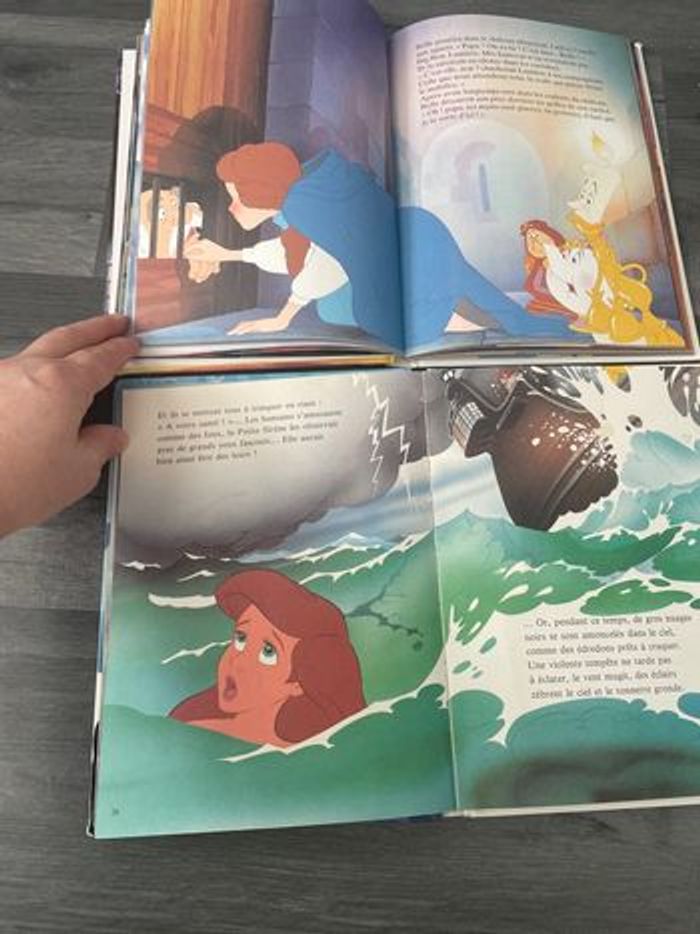 Lot de 2 Livres   La. belle et bete  / la petite sirène - photo numéro 3