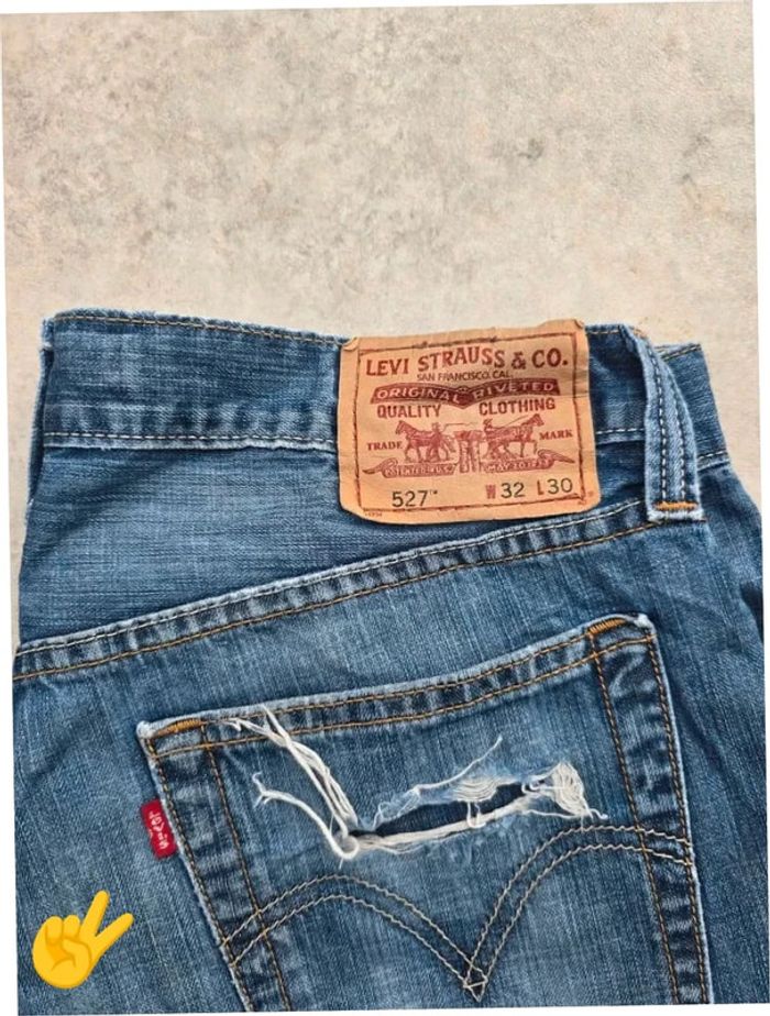 Short Levi's 527 W32 FR42 Bleu Homme men #SHO43b - photo numéro 2