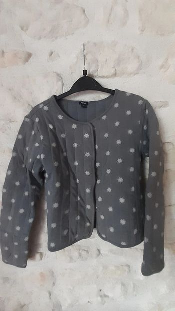Veste grise bleu 10ans