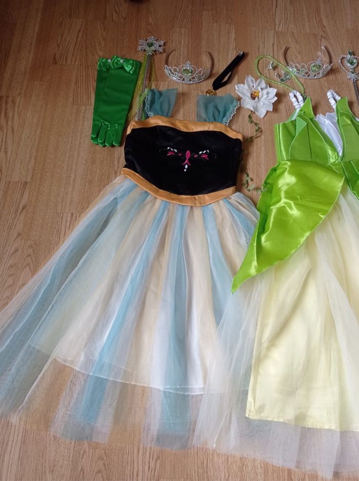 Lot déguisement 2 robes princesse verte 6ans - photo numéro 3