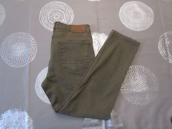 Pantalon Homme Jeans US Polo Assn USPA coupe Slim Vert Kaki T42 W32 L29 (A119)