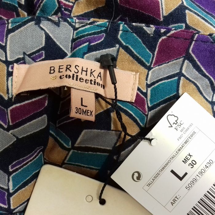 Pantalon fluide multicolors - Bershka - T.L - Neuf - photo numéro 7