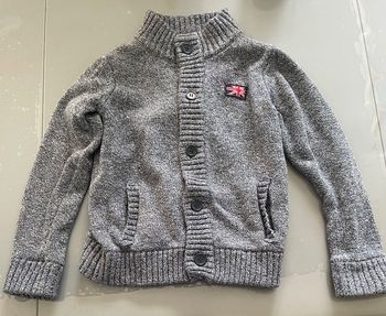Beau Gilet cardigan garçon T 4 ans Tape à l'œil gris
