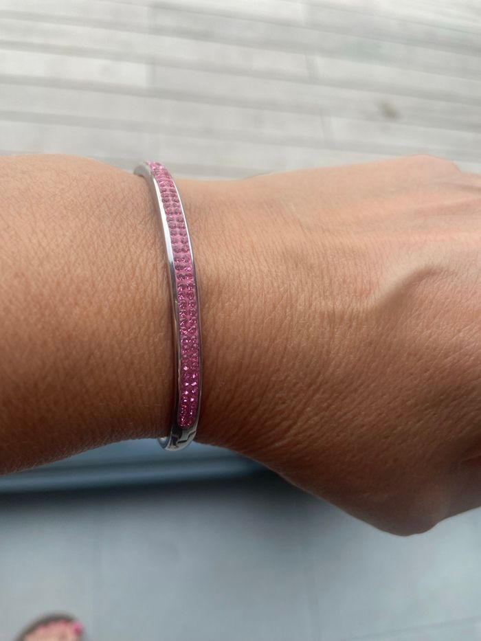 Bracelet victoria strass rose