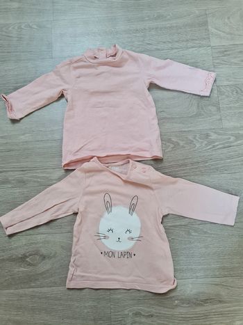 Lot 2 t-shirts manches longues